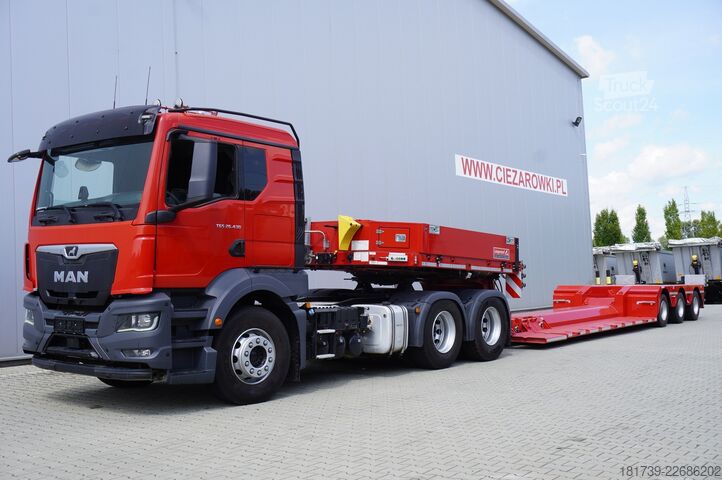 Lågplattform LANGENDORF SATAHV 30/50 low-bed semi-trailer / 16 m