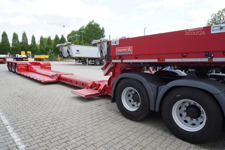 Lågplattform LANGENDORF SATAHV 30/50 low-bed semi-trailer / 16 m