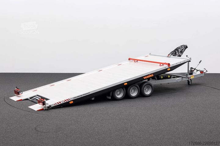 شاحنة نقل سيارات مغلقة Vezeko IMOLA 35.47 RACE MASTER | TRIDEM | E-WINDE 542X209CM 3500KG AUTOTRAILER
