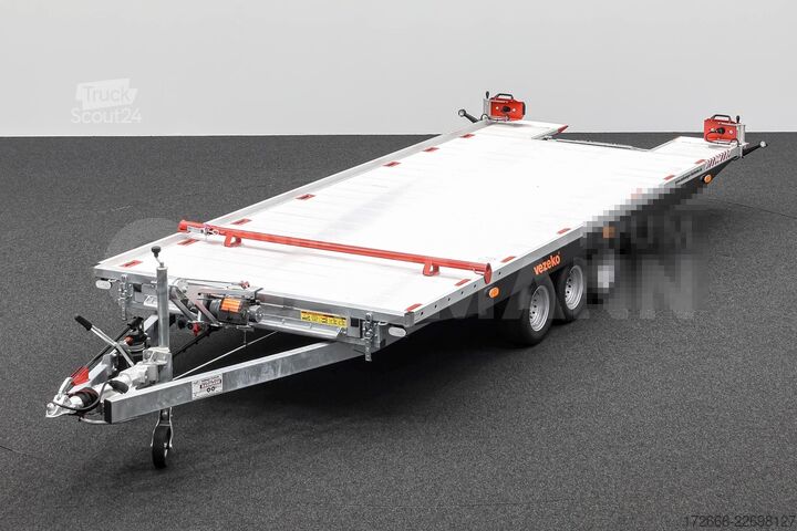 شاحنة نقل سيارات مغلقة Vezeko IMOLA 35.47 RACE MASTER | TRIDEM | E-WINDE 542X209CM 3500KG AUTOTRAILER