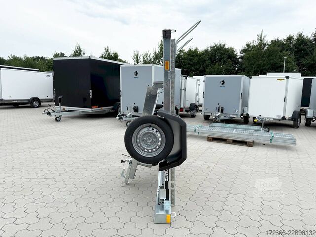 Motorsykkeltilhenger Martz GP 3 PREMIUM I ALUBODEN 230X155CM 750KG 3ER MOTORRADANHÄNGER