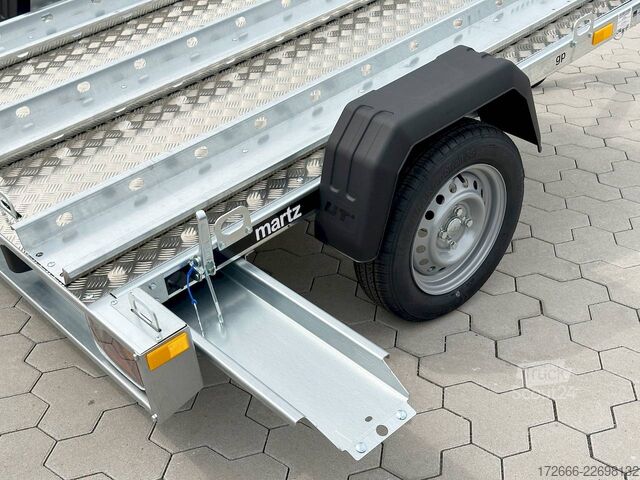 Motorsykkeltilhenger Martz GP 3 PREMIUM I ALUBODEN 230X155CM 750KG 3ER MOTORRADANHÄNGER