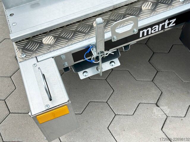 Motorsykkeltilhenger Martz GP 3 PREMIUM I ALUBODEN 230X155CM 750KG 3ER MOTORRADANHÄNGER