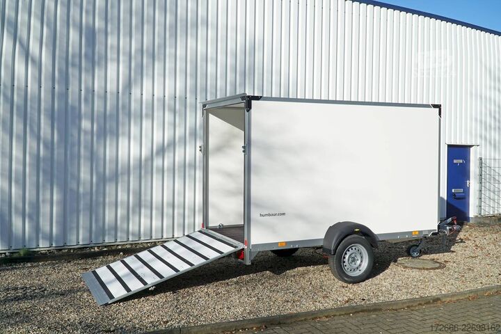 Remolque caja Humbaur HK 133015-18P | RAMPE 304X151X180CM 1300KG KOFFERANHÄNGER