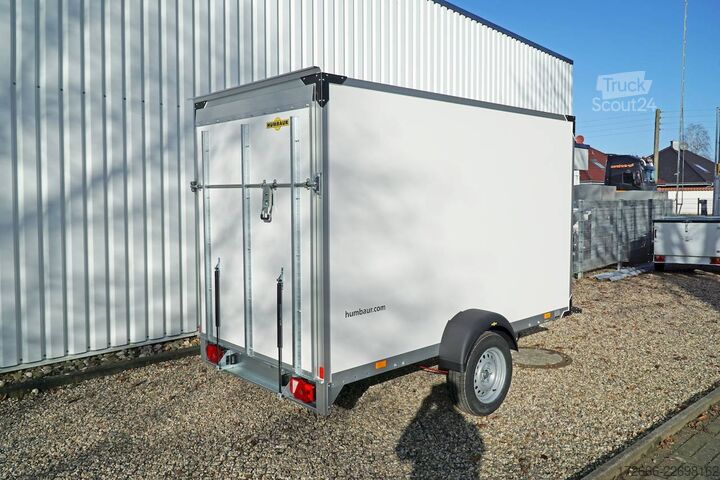 Remolque caja Humbaur HK 133015-18P | RAMPE 304X151X180CM 1300KG KOFFERANHÄNGER