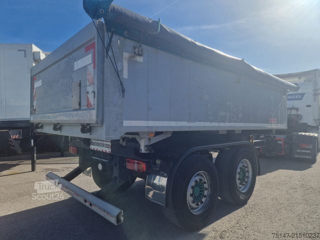 Driezijdige kipperaanhanger KEMPF 19t Tandem Anhänger 2-Seitenkipper Alu Rollplane