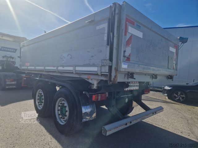 Driezijdige kipperaanhanger KEMPF 19t Tandem Anhänger 2-Seitenkipper Alu Rollplane