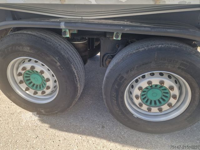 Driezijdige kipperaanhanger KEMPF 19t Tandem Anhänger 2-Seitenkipper Alu Rollplane