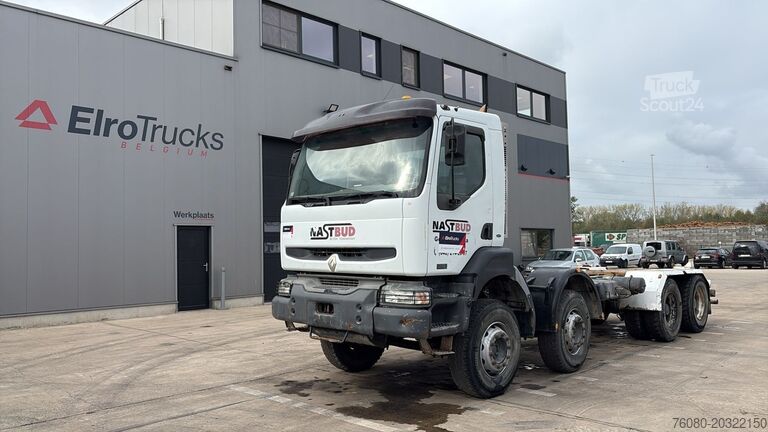 Chassi med hytt Renault Kerax 370 (BOITE MANUELLE / LAMES / GRAND PONT ...