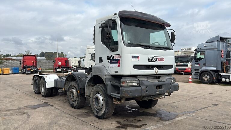 Chassi med hytt Renault Kerax 370 (BOITE MANUELLE / LAMES / GRAND PONT ...