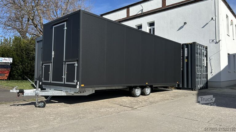 Satış römorku 7 m Lebensmittelanhänger Verkaufsanhänger, Imbissanhänger