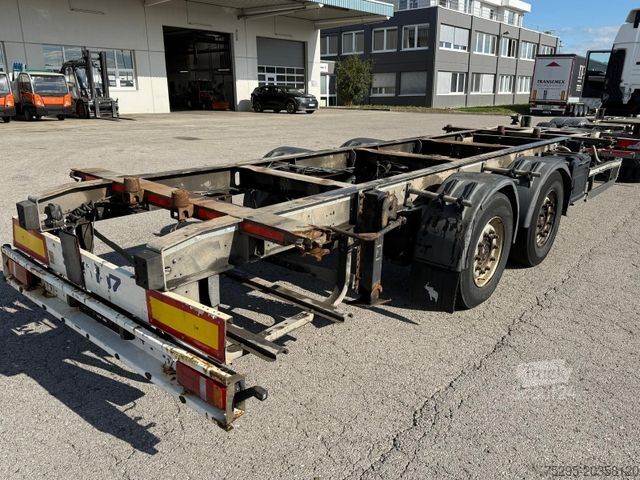 Wissellaadbak-oplegger SCHMITZ CARGOBULL 2Achs BDF MIDI Tandem Lafette verzinkt TÜV01/26