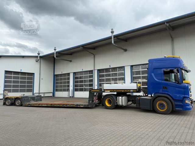 Låglastarsläpvagn FAYMONVILLE Max 510 Pendelachsen ausziehbar abfahrbarer Hals