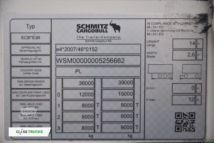 ψυκτικός ημιρυμουλκούμενος SCHMITZ CARGOBULL SKO DoubleDeck FP 60 SLXi300 LiftingAxle