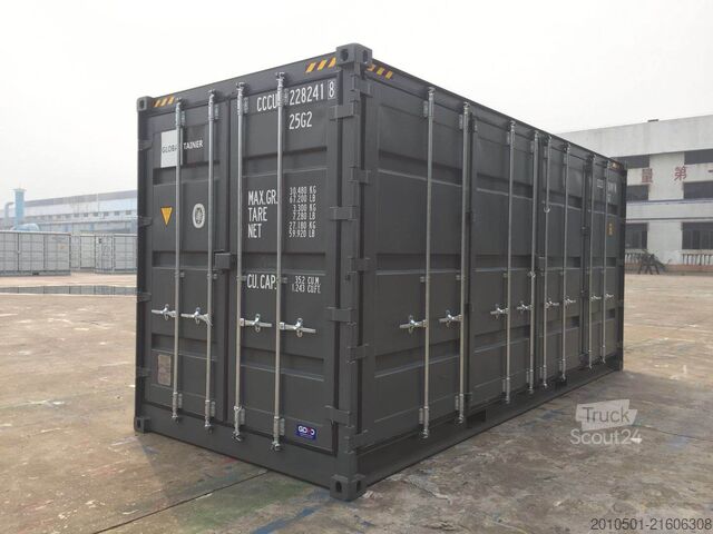 Conteneur d'expédition 20 Fuß High Cube / side Door Container seitliche Türen / one Way Seecontainer