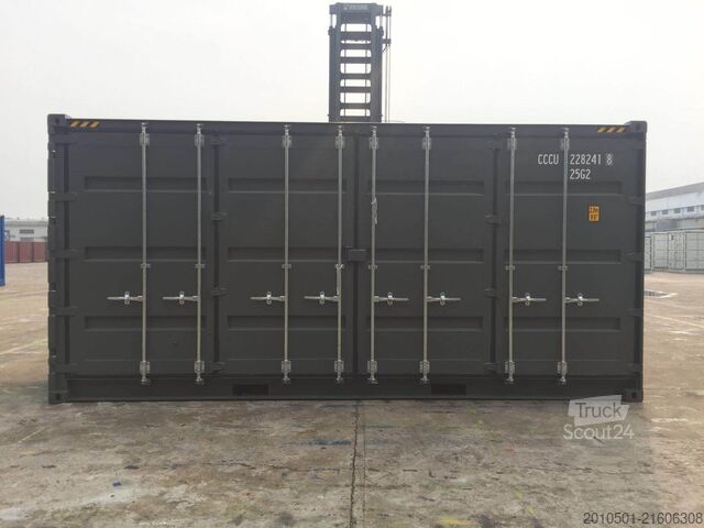 Conteneur d'expédition 20 Fuß High Cube / side Door Container seitliche Türen / one Way Seecontainer