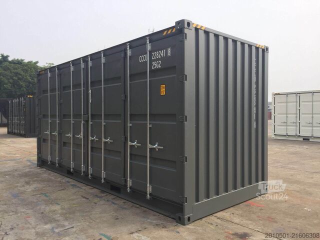 Conteneur d'expédition 20 Fuß High Cube / side Door Container seitliche Türen / one Way Seecontainer
