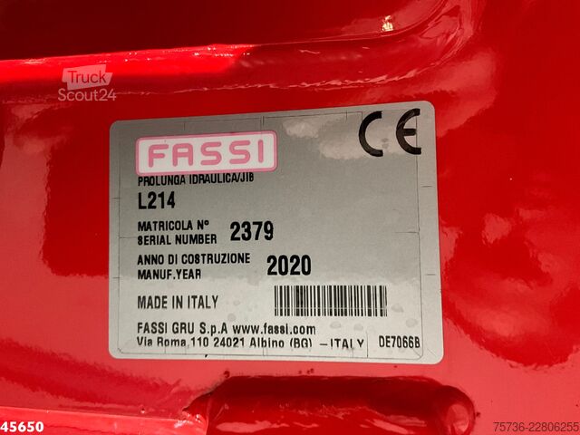 Žeriavové vozidlo Volvo FMX 500 4x4 Fassi 31 Tonmeter laadkraan + Fly-Jib!