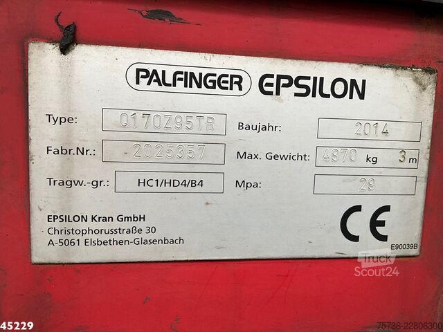 Koukkuvarsijärjestelmä MAN TGS 41.440 10x4 Euro 6 Palfinger 17 Tonmeter Z-...