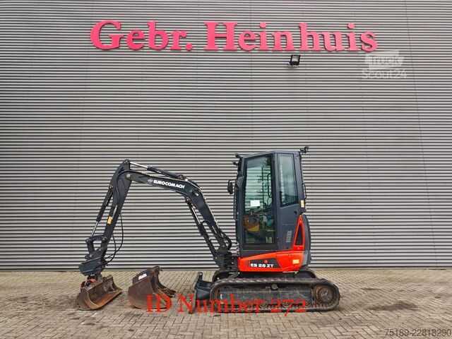 Miniekskavators Eurocomach ES 25 ZT 3 Buckets!