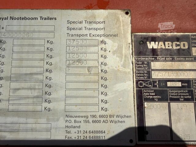 Dieplader Nooteboom ASDV-30-12 37.5T - 3-AS DIEPLADER / LOWLOADER -...