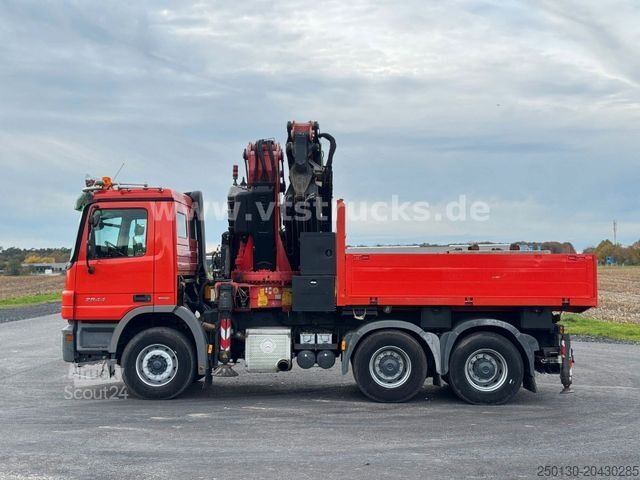 Grúa montada en camión MERCEDES-BENZ Actros MP2 2644 6x4 Fassi F800 XP Funk