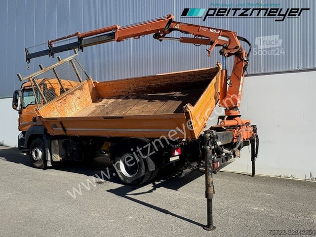 Tristrani prekucnik MAN TGS 18.400 BB 3-Seiten Meiller, absattelb. Heckkran