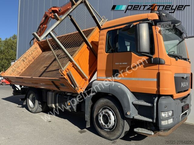 Tristrani prekucnik MAN TGS 18.400 BB 3-Seiten Meiller, absattelb. Heckkran