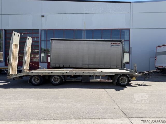 Remolque de plataforma baja Möslein TO 3 Schwebheim  3 Achs Tieflader Plato