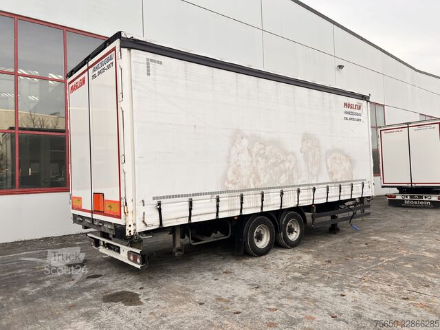 Ανοιχτό ρυμουλκούμενο με μουσαμά Möslein TPW 105 D 7,30  Tandem- Schiebeplanenanhänger zum Durchladen