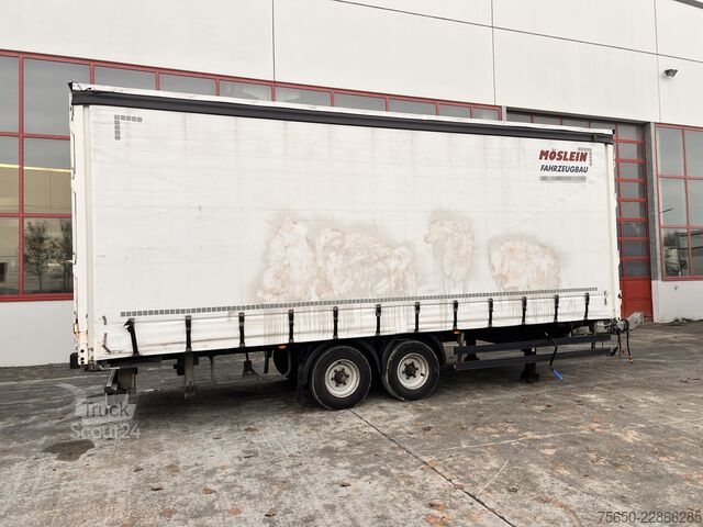 Ανοιχτό ρυμουλκούμενο με μουσαμά Möslein TPW 105 D 7,30  Tandem- Schiebeplanenanhänger zum Durchladen