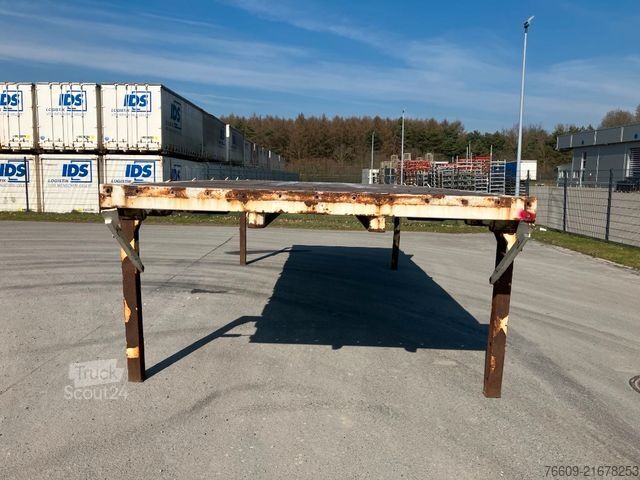 Remorque porte-caisson KRONE Wechselbrücke Pritsche