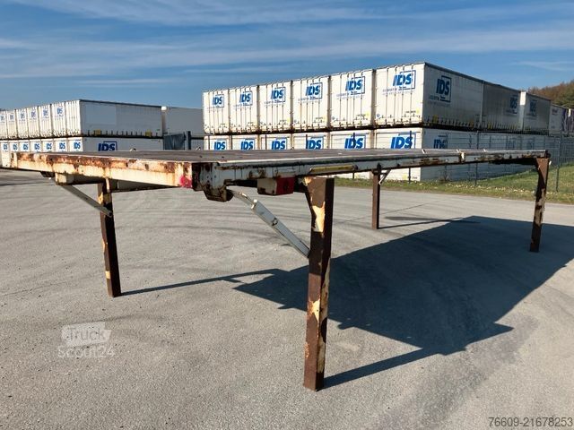 Remorque porte-caisson KRONE Wechselbrücke Pritsche