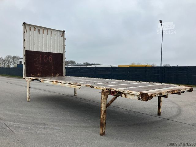 Remorque porte-caisson KRONE Wechselbrücke Pritsche