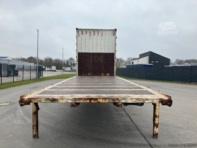 Remorque porte-caisson KRONE Wechselbrücke Pritsche