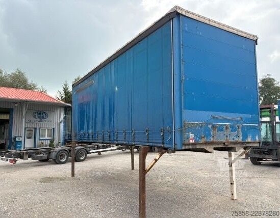 Caja intercambiable con toldo Wecon BDF 7,45m Verzinkt Bordwände unter Plane