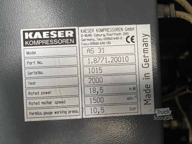 Kompresor za rashladni plin Kaeser AS 31