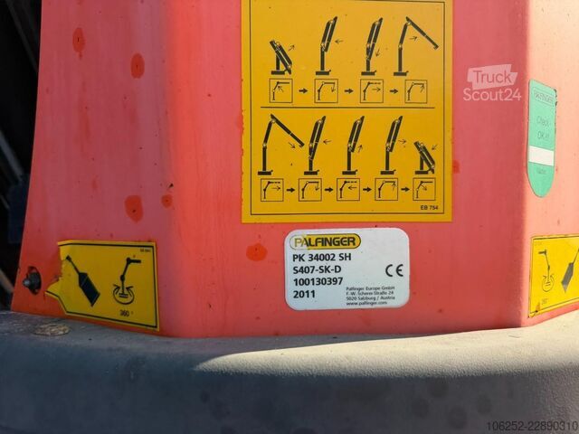 Open laadbak Volvo FH 460 8X4 PRITSCHE + KRAN PALFINGER PK 34002 (...
