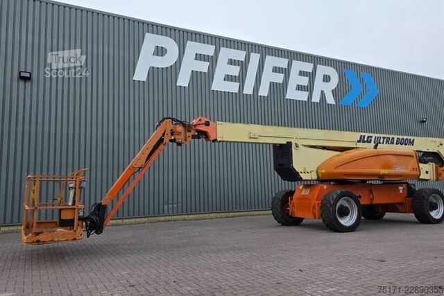 Ledad teleskopisk arbetsplattform JLG 1250AJP Diesel, 4x4x4 Drive, 40.1m Working Height,