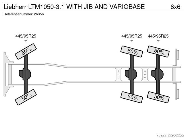  Liebherr LTM1050-3.1 WITH JIB AND VARIOBASE