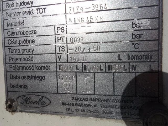  MAN 26.414 19000 LITER,MANUAL FEULPOMP