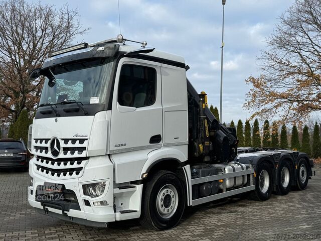 Āķa rokas sistēma Mercedes-Benz AROCS 3253 8X4 HAKOWIEC Z HDS PALFINGER PK 37.0...