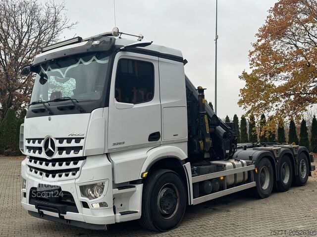 Подемник с кука Mercedes-Benz AROCS 3253 8X4 HAKOWIEC Z HDS PALFINGER PK 37.0...