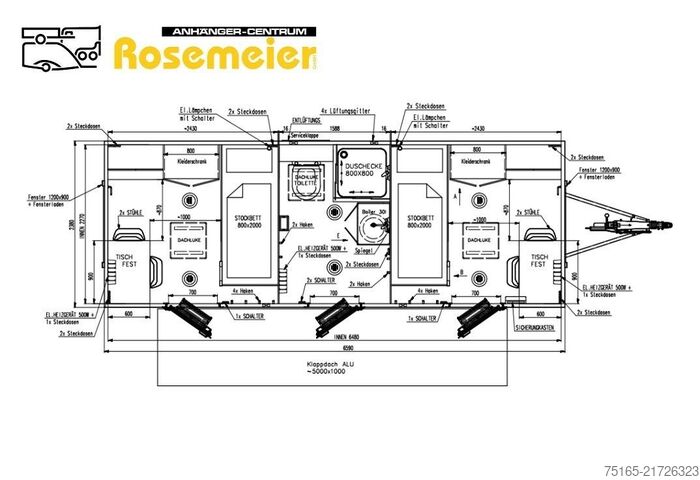 Transporter osobowy Rosemeier VE MOBI 6602-SP2 Mannschaftswagen