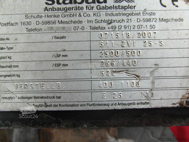 Dakšas pozicionētājs Stabau S11-ZVI-25-S