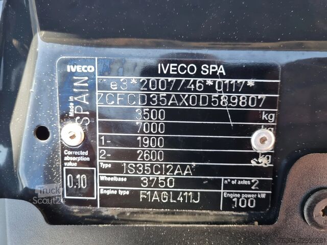 Kufr Iveco Daily 35C14 Bakwagen Laadklep 21m3 N1 Euro 6