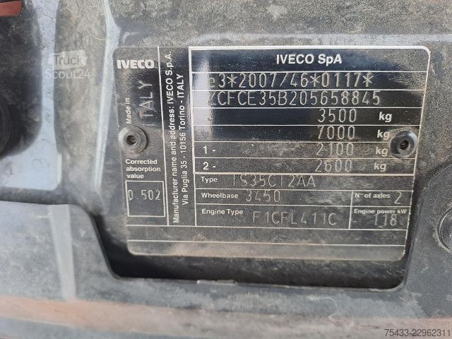 Soğutucu kasa panelvan IVECO DAILY 35C16H3.0 ISOTERMICO/FRIGO