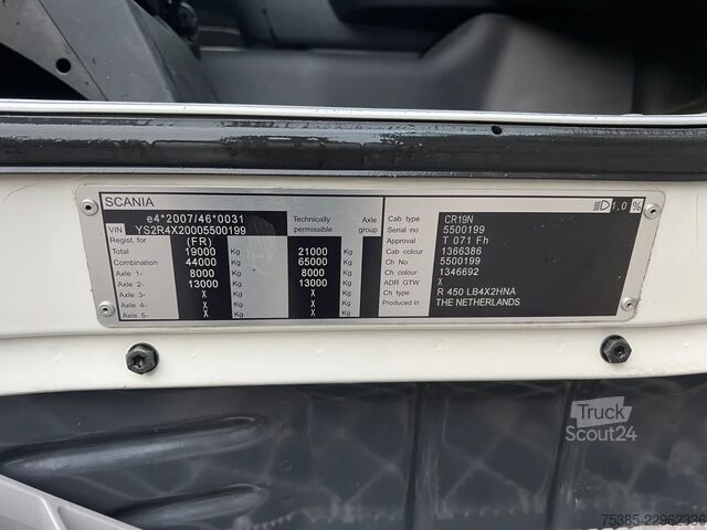 Kühl-/Tiefkühltransport Scania R450 Retarder Chereau 7cm walls and Lift