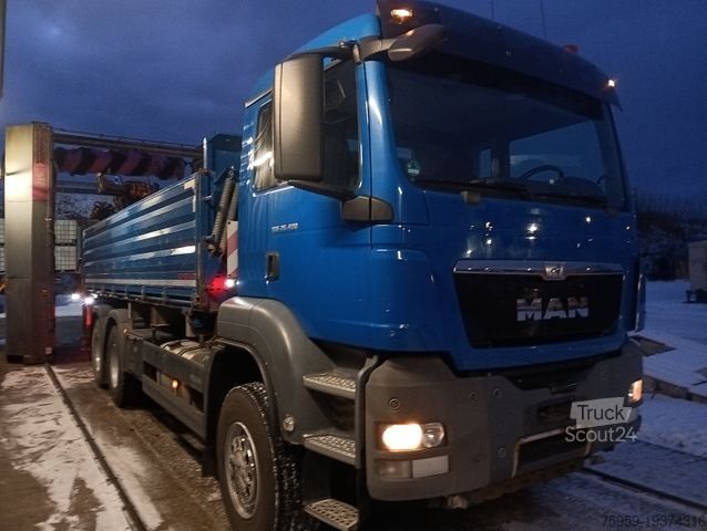Camion ribaltabile trilaterale MAN TGS 26:480 6x4 EURO5 ATLAS 240.2E-A4 3-S-Kipper