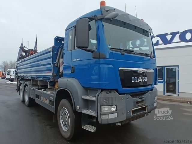Camion ribaltabile trilaterale MAN TGS 26:480 6x4 EURO5 ATLAS 240.2E-A4 3-S-Kipper